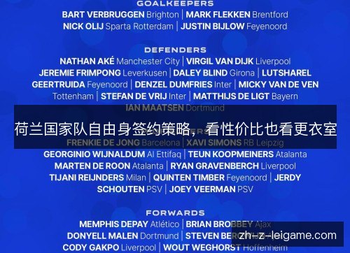 荷兰国家队自由身签约策略，看性价比也看更衣室
